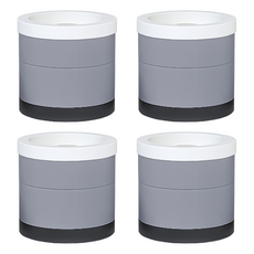 리브문 세탁기 높이조절 받침대 (2단) 4p 1세트, 그레이, 1개