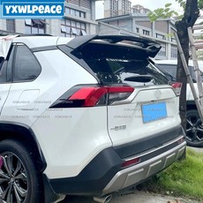 토요타 RAV4 20-24 ABS 리어 루프 스포일러 트렁크 윙 바디 키트 호환, 카본 룩
