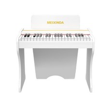 미니피아노 우드 초보자 전자 키보드 37키 장난감 연습용 피아노 선물, 4. 스탠드 화이트 37건반(배터리), 1개
