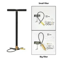 자동차 자전거 고압 공기 압축기 사냥 인플레이터 HPA 탱크 다이빙 용 300bar 30mpa 4500psi 3 단 개P 펌프, [02] Black, [01] Small filter, 1개