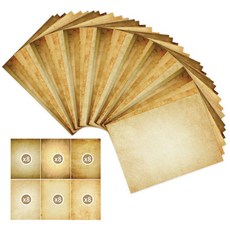 빈티지용지 종이 프린터 양피지 필기용지 양면 문구 필기, 1개, D A