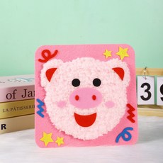卡通穿線畫 DIY Kits, 小豬, 1個