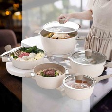 IH 세라믹 코팅후라이팬 인덕션냄비 테이블웨어 주방조리도구 찌개냄비 양수냄비, 에델 IH 세라믹냄비 편수 18cm