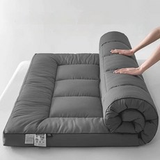 통세탁 사계절 두꺼운 10cm 침대 토퍼 매트리스, 블랙