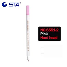 메탈릭 미크론 컬러 펜 상세한 마킹 색 하드소프트 헤드 앨범 검정색 종이 드로잉 페인트, NO.6551-2-1pcs