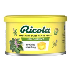 리콜라 스위스 레몬민트맛 캔디, 100g, 1개