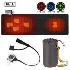 야외 USB 난방 슬리핑 매트 영역 조정 가능한 온도 캠핑 텐트 매트에 전기 가열 패드 198 60mm, A 5 Heating Bla