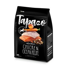 特百滋 TAPAZO 1 kg 分裝包 狗飼料 犬飼料 凍乾三重奏 全齡犬 低敏配方, 1kg, 1個, 雞肉+鮭魚