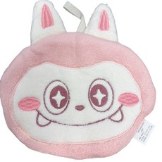 可愛拉佈佈卡通手巾 掛式廚房衛生間速乾加厚兒童吸水毛巾, 1個, 粉B01