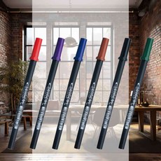 피그마 캘리그래퍼 30 수성안료마카 스케치 휴대용 문구 플라스틱팁 캡형, 퍼플