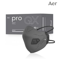 아에르 Pro QX300S (프로 큐엑스) 특급 방진마스크 냄새제거용 활성탄 첨가/산업용 공사현장 분진마스크 석면 해체 작업용 100% 국산, 그레이, 10개입