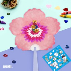 [하하당] 무궁화 부채 만들기, 단품