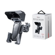 리트큐 오토바이 자전거 원터치 휴대폰 거치대, 1개, 블랙