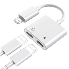 JS 音源轉接頭, 耳機轉接器 左右款 雙L, 白色, 1個, 耳機轉接器 左右款 雙L