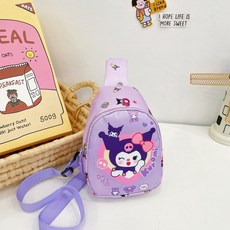 GOYES 산리오 캐릭터 남녀공용 어린이 힙색 귀여운 크로스백 미니 가방 선물