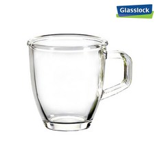 글라스락 내열강화 다용도 머그 350ml, 투명, 1개
