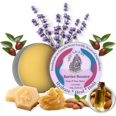 도그 발 밤 배리어 부스터 개 코 위 수분 치유 보호 라벤더 향 캐나다 수제 핥기 안전 모든 품종 짖음 굽음, 도그 발 밤 배리어 부스터 강아지발과 코 수분 및 치유, 1개, 45g