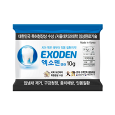 엑소덴 분말치약 소성벤토나이트 리필 (케이스없음), 10g, 1개