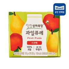 상하목장 떠먹는 과일퓨레, 3개, 200g, 사과배