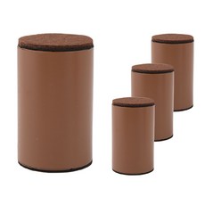 철물대장 가구 다리 높이조절발 초간단 접착, A-16.브라운 원형(대)(60x102mm)-4개