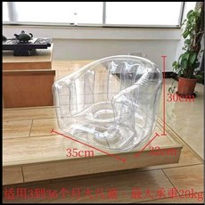 空氣沙發 充氣沙發 兒童寶寶單人沙發椅 日式榻榻米嬰幼兒學座椅 餐桌凳 露營躺椅懶人沙發 - 出口日本高品質, 透明289大沙發 帶腳踩泵 尺寸如圖