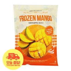 [얌얌마켓] 냉동 망고 다이스컷 1kg (아이스박스 포함), 1개