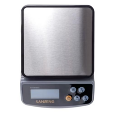 三能 SN0001 不銹鋼電子秤-承重15kg，高精度感應，烘焙專用，易清潔, 銀色, 三能 不銹鋼電子秤, 15kg