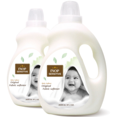 아이솝 센서티브 신생아 아기 섬유유연제 베이비파우더향, 2개, 2L