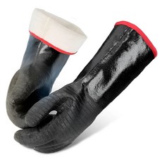 크라우드 조리용 주방용 공업용 방열 방염 내화학 기름 화상방지 네오프렌 장갑, 43cm, 1개