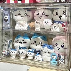 亞克力公仔收納展示盒 多層防塵收納櫃 適用於公仔、手辦、玩偶, 1個, 高透防塵娃娃展示盒【小號-兩格】,下單送無痕貼【可免打孔壁掛】