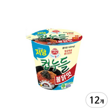 오뚜기 LIGHT&JOY 저당 컵누들 불닭, 12개