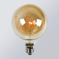 YKLED 앤틱램프 G95 LED 에디슨전구 카페조명 볼전구 KS인증 필라멘트 감성전구, 전구색, 1개