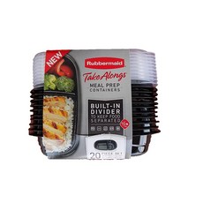 Rubbermaid Take Alongs 분할 베이스 용기 블랙 10 195527