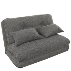 摺疊沙發椅 舒適柔軟 可摺疊收納 小戶型適用 附贈抱枕, 一般懶人沙發床-灰色/(一張訂單限下一個), 1件