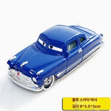 대형 합금 원격 조종 자동차 어린이 캐릭터 레이싱 장난감 선물, 1개, 블루 더케이
