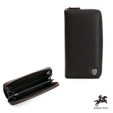 SANDIA POLO 小牛皮多功能單拉鍊長夾