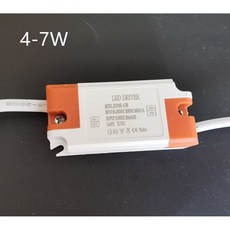LED 드라이버 변압기 전원 공급 장치 어댑터 300mA 600mA 900mA 1W 3W 4W 7W 8W 12W 24W 36W, 4 to 7W 300MA, 한개옵션1