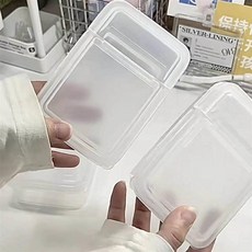 翻蓋式卡膜收納盒 透明小收納盒, 1個, 卡膜收纳盒