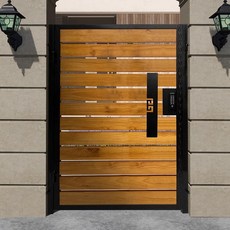 단독주택 현관문 대문 주문 제작 전원 주택 대문 알루미늄 철대문 정원문 마당문, 스타일 9 사각형, 9세트