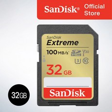 샌디스크코리아 공식인증정품 SD메모리 SDHC Extreme 익스트림 SDXVT 32GB, 1개