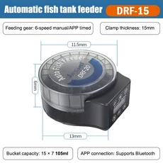 자동 물고기 탱크 피더 원격 제어 수족관 애완 시간 지정 대용량 식품 디스펜서, 3)DRF15 bluetooth