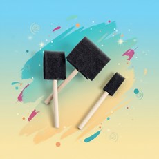 폼브러쉬 페인트 미술용 스펀지 페인팅 브러쉬 쏙템, 1개