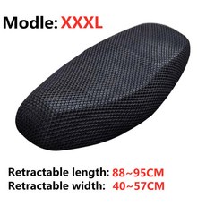 오토바이 호환 시트 커버 벌집 디자인 환기 스쿠터 쿠션 보호대, XXXL