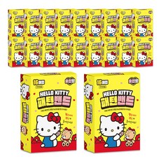 더밴드 헬로키티 아텍스 일회용 키즈밴드 혼합형 16p x 2종, 16개입, 20개