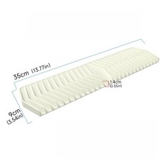 새로운 실리콘 싱크 배수 35CM 미끄럼 비누 액세서리 방지 슬로프 장식 디자인 홀더 수도꼭지 주방 농가 트레이 매트, As Shown, White