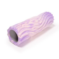피트니스 요가 더블웨이브 마사지 EVA 폼롤러, 1개, 물결무늬 퍼플
