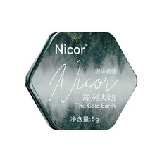Nicor 固體香膏 持久留香, 1個, Nicor固體香膏 - 冷冽大地