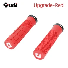 ODI 고무 핸들 바 그립 MTB 잠금 장치 충격 방지 미끄럼 산악/도로 자전거 커버 접이식 균형, 03 Red OG 10