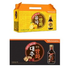 광동 유자쌍화 150ml 20병 + 대추쌍화 150ml 20병, 1박스
