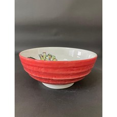東昇瓷器餐具 日本進口紅蕪菁7.5吋麵碗, 1個, 紅蕪菁